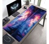 Gaming Mouse Pad, Blue Sky Mouse Mat with Stitched Edges, Large Extended XXL Mousepad with Anti Slip Base, Desk Pad for Desk Keyboard Decoration, Gifts for Men Adults Kids 100 x 50cm PjY717 J-9