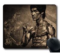 Gaming Mouse Pad, Bruce Lee Personalized MousePads Natural Eco Rubber Durable Design Computer Desk Stationery Accessories Gifts For Mouse Pads