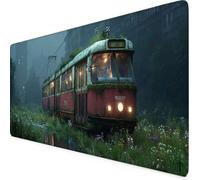 Gaming Mouse Pad Car Mouse Mat Large Desk Mat with Anti-Slip Rubber Base Waterproof Keyboard Mat for PC, Computer, Laptop Desk Protector Mat, Home Office Accessories for Men (Green 60 x 30cm) x2273