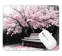 Gaming Mouse Pad Cherry Blossoms, Waterproof Mouse Mat 29 x 24 cm Q-456