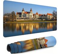 Gaming Mouse Pad City Extended Mouse Mat 1200x600x3mm Non-Slip Desk Mat Large, Soft Smooth Surface, Keyboard Pad Architecture Improved Precision and Speed for Office Gifts for PC Gamers xg-189