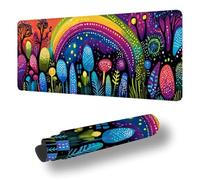 Gaming Mouse Pad Color Desk Mat Large 39.4x19.7 inch Cactus Mouse Mat, Extended Waterproof Mousepad with Anti-Slip Rubber Base Stitched Edges Keyboard Desk Pad for Home Office Decor, Gifts S-4663