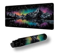 Gaming Mouse Pad Color Desk Mat Large 39.4x19.7 inch Lake Mouse Mat, Extended Waterproof Mousepad with Anti-Slip Rubber Base Stitched Edges Keyboard Desk Pad for Home Office Decor, Gifts Women S-6145
