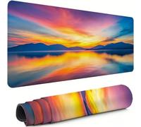 Gaming Mouse Pad Color Extended Mouse Mat 1000x500x3mm Non-Slip Desk Mat Large, Soft Smooth Surface, Comfortable Keyboard Pad Sunset Improved Precision and Speed for Office Gifts for PC Gamers xg-919