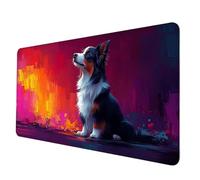 Gaming Mouse Pad Color Mouse Mat Dog Desk Mat Large 60 x 30 cm, Waterproof Mousepad with Stitched Edge, Anti-Slip Rubber Base Desk Pad Computer Accessories for PC, Laptop Office/Gaming -hjw2506S3