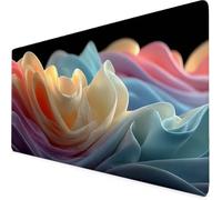 Gaming Mouse Pad Color Mouse Mat Large XXL 90 x 40cm Abstract Desk Mat Large, Waterproof, Non-Slip, Improved Precision and Speed, PC, Computer, Home Office Gaming Desk Accessories for Men bd1-2607