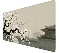 Gaming Mouse Pad Cream Mouse Mat Large XXL 90 x 40cm Landscape Desk Mat Large, Waterproof, Non-Slip, Improved Precision and Speed, PC, Computer, Home Office Gaming Desk Accessories for Men bd1-2871