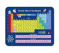 Gaming Mouse Pad Custom,Periodic Table by Chemistry Elements for Classroom Geek Science Lovers Non-Slip Thick Rubber Large Mousepad