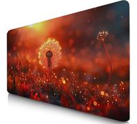 Gaming Mouse Pad Dandelion Desk Mat Large 70x40cm XXL Mouse Mat Sunlight Long Computer Keyboard Mousepad with Slip Base Desk Pad Edge for Stable Grip on Smooth Surfaces Water-Resistant Surface F0-1074