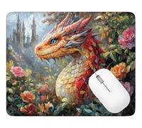 Gaming Mouse Pad Dinosaur, Mouse Mat 29 x 24 cm with Stitched Edges, Q-852