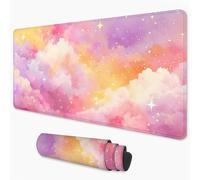 Gaming Mouse Pad Dream Mouse Mat XXL 900x400 mm, Pink Mousepad with Smooth Surface to Improve Precision and Speed, Non-Slip Rubber Base Desktop Pad for Home, Office, Gaming Room 36x16 in 3Y-262