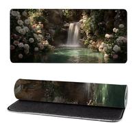 Gaming Mouse Pad Fall, Mouse Mat large Flowers 600x300x3mm Extended Desk Mat LargeKeyboard Pad and Desk Accessories, Water-Resistant Surface and Non-Slip Base Mousemat for Home Office Decor MM-262