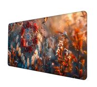 Gaming Mouse Pad Flower Mouse Mat Dream Catcher Desk Mat Large 600x300x3 mm, Waterproof Mousepad with Stitched Edge, Anti-Slip Rubber Base Desk Pad Computer Accessories for Office/Gaming -hjw250605
