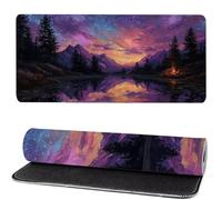 Gaming Mouse Pad Forest, Mouse Mat large Dusk 600x300x3mm Extended Desk Mat LargeKeyboard Pad and Desk Accessories, Water-Resistant Surface and Non-Slip Base Mousemat for Home Office Decor MM-288