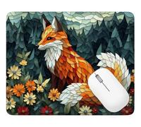 Gaming Mouse Pad Fox, Mouse Mat 36 x 30 cm with Stitched Edges, Q-1252