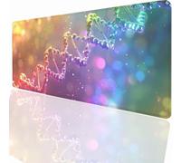 Gaming Mouse Pad Gene Chain Dna Mouse Mat 47.4x23.7 inch with Stitched Edges, Large Extended XXL with Anti Slip Base, Desk Pad for Desk Keyboard Water Decor, Gifts for Men Kids LMDT5827