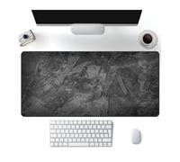 Gaming Mouse Pad Gray Popular Texture Marble Gaming Accessories XXL Large Keyboard Desktop Desk Mat Office(Ocean blue,350X600X2MM)