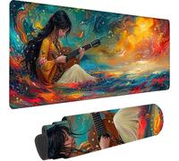 Gaming Mouse Pad Green, Large Mouse Mat 1600x800x3 mm with Stitched Edges Desk Mat Cartoon, Extended XXL Mousepad with Non Slip Rubber Base Desk Pad for Home Office Accessories, Gifts for Men Kids 3-J