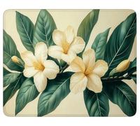 Gaming Mouse Pad Green, Mouse Mat 32 x 26 cm Waterproof Mousepad, k-1734 | Leaf Keyboard Desk Pad, with Stitched Edges and Non-Slip Rubber Base Mousepad, for Gaming Office Desk Decor Gifts