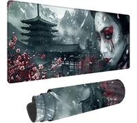 Gaming Mouse Pad Grey Large Mouse Mat 1600x800x3 mm Japan with Stitched Edges, Extended XXL Mousepad Non-Slip Rubber Base, Desk Mat Gaming Mousepad for Desk Accessories, Office Decor Gifts w-4020