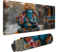 Gaming Mouse Pad Grey, Large Mouse Mat 700 x 400 x 3 mm with Stitched Edges Desk Mat Elephant, Extended XXL Mousepad with Non Slip Rubber Base Desk Pad for Home Office Accessories, Gifts for Men 2-A