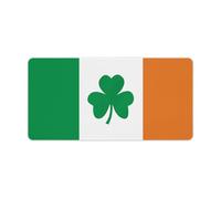 Gaming Mouse Pad Happy Irish Holidays Large Desk Mat with Non-Slip Rubber Base, Waterproof Mouse Mat Stitched Edges | Extended Office & Gaming Desk Mats for Keyboard, Mouses, Laptop 30x60cm