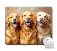 Gaming Mouse Pad,Happy Laughing Dogs Mouse Pads For Office Desk,Non-Slip Rubber Base,Cute Anime Office Supplies 7.9X9.4 Inch