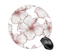 Gaming Mouse Pad Hibiscus Flower Pattern Laptop Desk Pad for Laptop, Office & Home