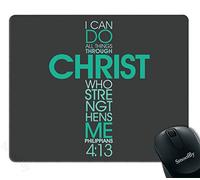 Gaming Mouse Pad - I Can Do All Things Through Christ Who Strengthens Me Philippians Christian Jesus Bible