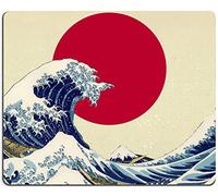 Gaming Mouse Pad,Japanese The Great Wave Off Kanagawa Mouse Pad Non-Slip Rubber Base Mouse Pads for Computers Laptop Office,11.8"x9.8"