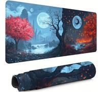 Gaming Mouse Pad Landscape Extended Mouse Mat 800x400x3mm Non-Slip Desk Mat Large, Soft Smooth Surface, Keyboard Pad Abstract Improved Precision and Speed for Office Gifts for PC Gamers xg-279