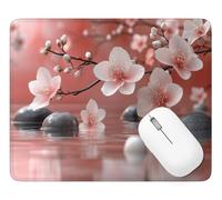 Gaming Mouse Pad Landscape, Mouse Mat 60x40 cm with Stitched Edges, Q-4961 | Water-Resistant Surface Keyboard Mousepad Flower, with Anti-Slip Rubber Base, for Home Office Decor, Gifts for Men/Women