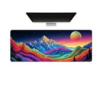 Gaming Mouse Pad Large Desk Mat Extended Keyboard Mouse Pad Mousepad with Non-Slip Base and Stitched Edge Desk Pad Mouse Pads for Desk Home Office Gaming Scenery