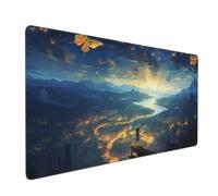 Gaming Mouse Pad Large Fairy Tale Mouse Mat Extended XXL Mousepad 23.6 x 11.8 x 0.12 inch, Computer Keyboard Mat Washable Desk Pad Anti Slip and Waterproof for Gaming Office (Landscape) -MP995