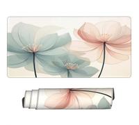 Gaming Mouse Pad Large Lotus Flower Mouse Mat Extended XXL Mousepad 27.6 x 11.8 x 0.12 inch, Computer Keyboard Mat Washable Desk Pad Anti Slip and Waterproof for Gaming Office (Abstract) -MP577