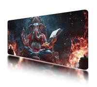 Gaming Mouse Pad, Large Mouse Mat 1000x500mm, India Desk Mat with Non-Slip Rubber Base & Waterproof, Zen Gaming Mousepad XXL Smooth Surface with Stitched Edges, Home and Office Desk Accessories, -132