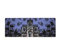 Gaming Mouse Pad, Large Mouse Mat 31.5 x 11.8 Inch with Non-Slip Base | Haunted The Mansion Desks Pad For Desk Home Office Gaming