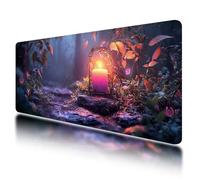 Gaming Mouse Pad, Large Mouse Mat 800x400mm, Purple Desk Mat with Non-Slip Rubber Base & Waterproof, Zen Gaming Mousepad XXL Smooth Surface with Stitched Edges, Home and Office Desk Accessories, -328