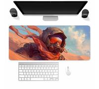 Gaming Mouse Pad,Large mouse Mat with Non-Slip Rubber Base and Stitched Edges,Improved Precision and Speed Extended Mousepad for gaming, Office, Home(1200x600x3mm Desert Hero)
