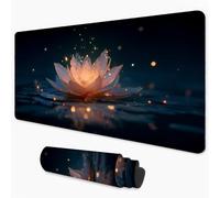 Gaming Mouse Pad Lotus Mouse Mat XXL 800x400 mm, Dream Mousepad with Smooth Surface to Improve Precision and Speed, Non-Slip Rubber Base Desktop Pad for Home, Office, Gaming Room 32x16 in 3Y-92