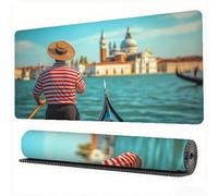 Gaming Mouse Pad Man Small Town Mouse Mat 35.4x11.8in Desk Mat Large Extended XXL Mousepad with Stitched Edges and Anti Slip Rubber Base Desk Accessories for Women Esport Computer, Gaming, Model543