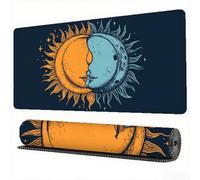 Gaming Mouse Pad Moon Sun Mouse Mat 63x31.5in Desk Mat Large Extended XXL Mousepad with Stitched Edges and Anti Slip Rubber Base Desk Accessories for Women Computer Gaming Room Gifts for Men, Model474