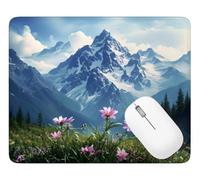 Gaming Mouse Pad Mountain, Mouse Mat 29 x 24 cm with Stitched Edges, Q-3261 | Water-Resistant Surface Keyboard Mousepad Landscape, with Anti-Slip Rubber Base, for Home Office Decor, Gifts for Men/Women