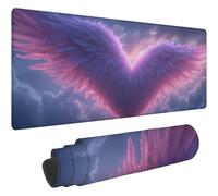 Gaming Mouse Pad Navy Blue Mousemat Large Mouse Mat 1000x500mm Pink With Stitched Edges Gaming Mousepad With Anti-Slip Rubber Base Keyboard Mat Spill-Resistant Supple Improved Precision and Speed T185
