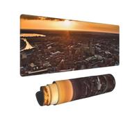 Gaming Mouse Pad Non-Slip Mouse Mat,31.5x12 in Mousepad Desk Pad Protector | York City Sunset Picture Gaming Mouse Pad 31.5x12 Inch Mouse Mat,Non-Slip Mousepad Desk Pad Protector