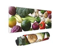 Gaming Mouse Pad Non-Slip Mouse Mat Introduction of Various Vegetables Mousepad Desk Pad Protector