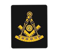 Gaming Mouse Pad, Past Master Masonic Emblem Office Mousepad Non-Slip Mousepad Durable Computer Mouse Mat For Gamer Office 25X30Cm