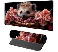 Gaming Mouse Pad Pink Mouse Mat 1000x500x3mm, Animal Mousemat with Stitched Edge Design, Waterproof Surface XXL Extended Desk Pad Large for Office and Home PC Gaming Desk Accessories, Gifts F-6249