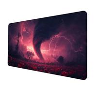 Gaming Mouse Pad Pink Mouse Mat Disaster Desk Mat Large 800x300x3 mm, Waterproof Mousepad with Stitched Edge, Anti-Slip Rubber Base Desk Pad Computer Accessories for PC, Office/Gaming -hjw250695