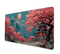 Gaming Mouse Pad Pink Mouse Mat Japan Desk Mat Large 1000x500x3 mm, Waterproof Mousepad with Stitched Edge, Anti-Slip Rubber Base Desk Pad Computer Accessories for PC, Laptop Office/Gaming -hjw2506S5